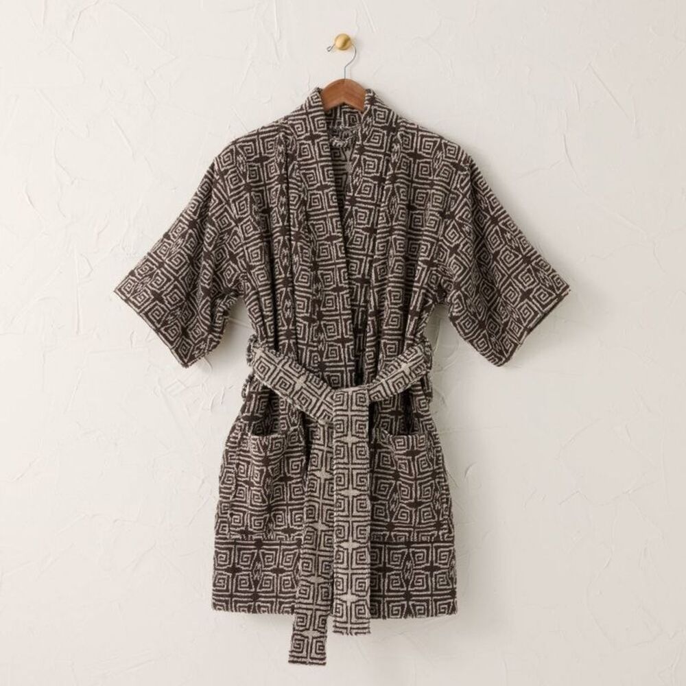 L/XL Ethel Robe Black/White - Opalhouse designed w Black/White